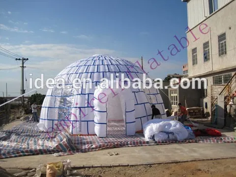 Inflatable ice cake igloo tent, inflatable party tent T043