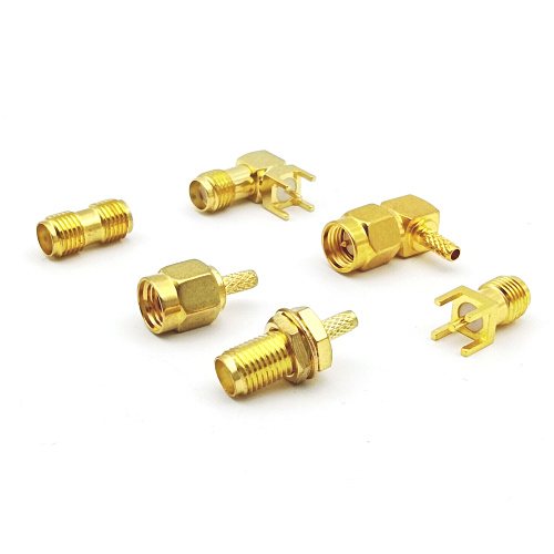 Male Female SMA RF Coaxial PCB Mount Connector