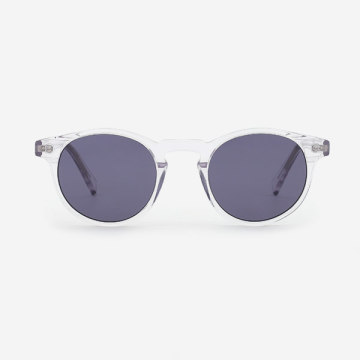 Round K-hole Acetate Men's Sunglasses