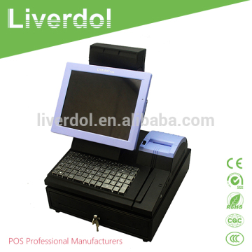 2017 Beautiful Pos System PC Terminal withThermal Printer Built in