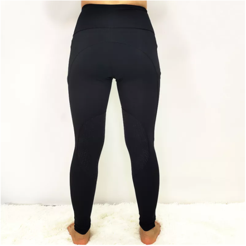 High Waist Ladies Equestrian Leggings Side Pockets