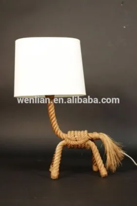 Designer table lamp rope table lamp vintage table lamp UL listed