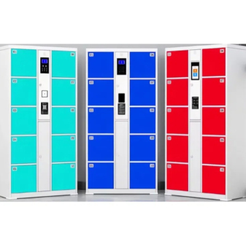 Locker inteligente al aire libre de metal galvanizado para almacenamiento electrónico y entrega de paquetes