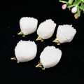 Druzy Crystal Alloy Hedgehog Ornaments Figurines Tumbled Raw Gemstone Animals Home Decoration