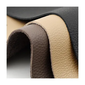 Factory Wholesale Genuine Leather Material with Lychee Grain for Car Sofas and Interior Decoration