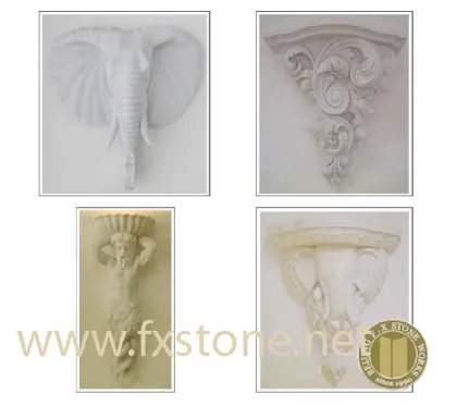 Carved White Marble Reliefs (MRL-001)