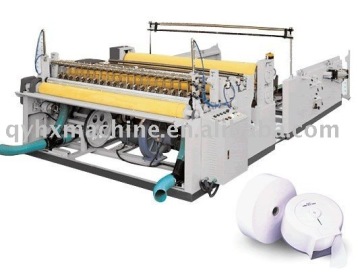 automatic paper rewinding and slitting machine