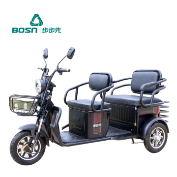 Triciclo Electrico adulto para 2 personas plazas pasajeros scooter con  asiento mayor 