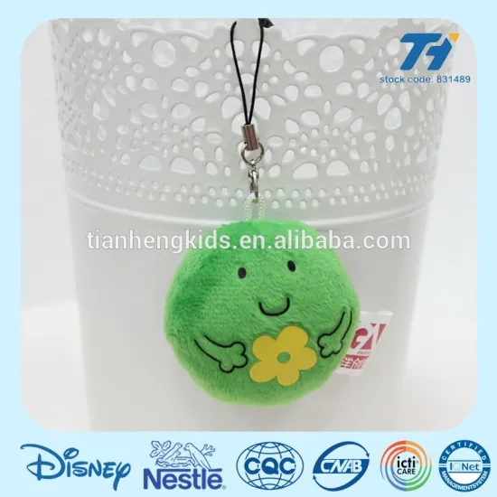 Fashion gift round cute plush screen cleaner kawaii mobile phone screen cleaner