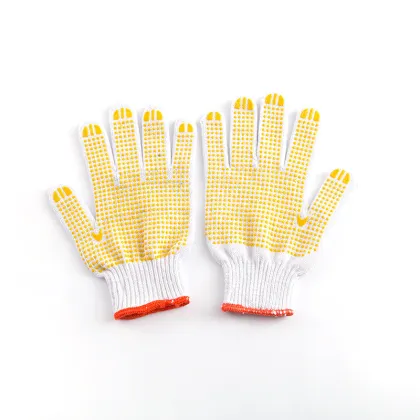 safety cotton working gloves knitted cotton glove