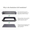 1200W 5-Speed Temperature Adjustable BBQ Grill Pan