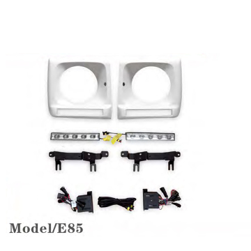 Flyingsohigh ABS Head Light Cover with LED Light for Mercedes Benz G Class W463 2002-2016