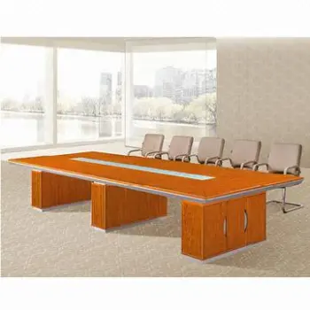 Meeting Table, Made of MDF and Veneer with Painting