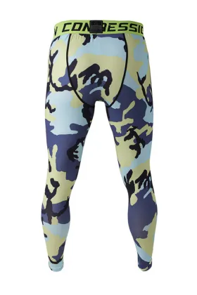mens running long pants lycra spandex training tights
