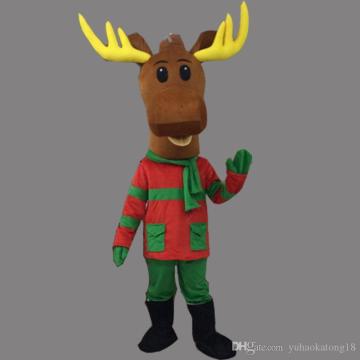 2016 New Style Mascot Costume Christmas Reindeer for Festival or Commercial Activities Hand-made Adult Size