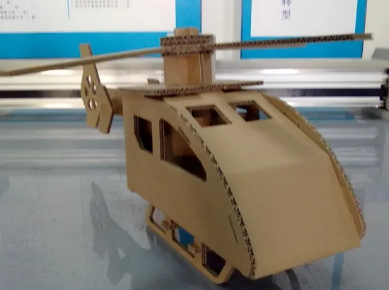 digital cutting plotter on corrugated paper products