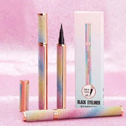 Waterproof Vegan Black Eyeliner: Long-Lasting Liquid Eyeliner Pen for Cosmetics