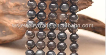 Natural ice Obsidian loose beads Obsidian semi-finished products wholesale direct deal