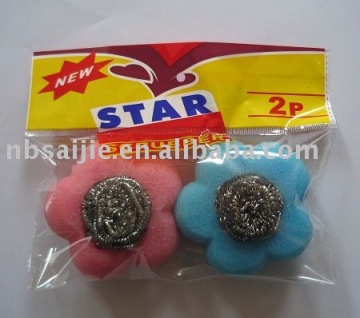 Sponge scourer,stainless steel scrubber, cleaning ball
