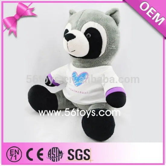 100% pp stuffing raccoon soft toy stuffed animal raccoon plush toy