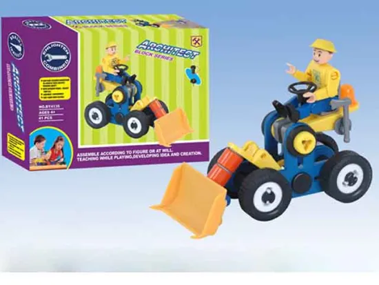 PIECE TOGETHER BULLDOZING CAR