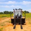 Grader attachment for small wheeled skid steer loaders