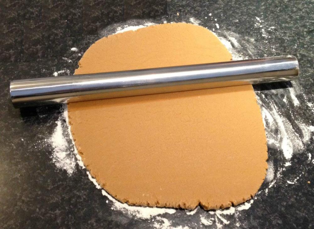 Edelstahl-Metall Nudelholz zum Backen Cookie