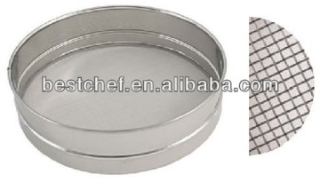stainless steel stackable flour Sieve mesh 30#