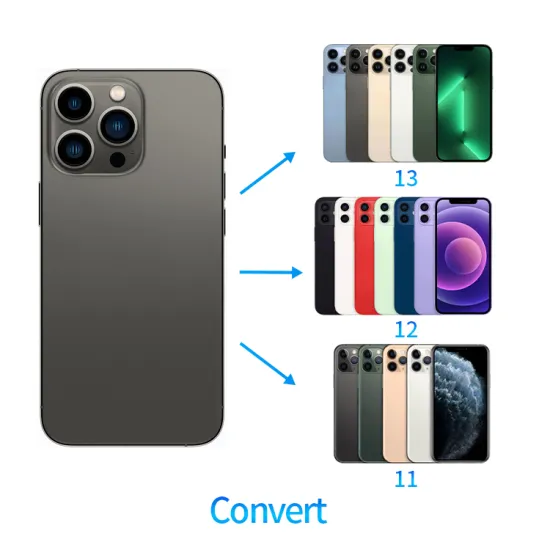 Convertible Housing for iPhone 6-14: Back Cover for iPhone X, XR, XS Max, and 13 Pro