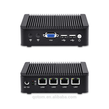 2016 OEM Qotom-Q190G4 celeron J1900 quad core 4* intel nics 2*usb Pfsense firewall Multi-function mini pc router