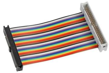 40 Pin  Socket to Plug Ribbon Cable