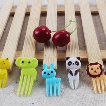 Cute Bento Decoration Box, Animals Food Picks and Forks Baby Food Picks Fruit Picks for Kids (Pack of 10)