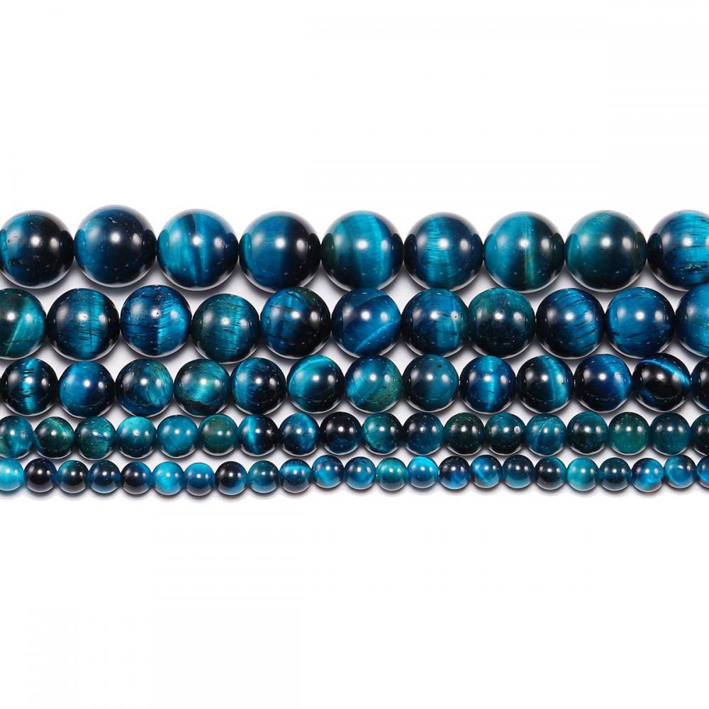 Craft Aquamarinetiger Eye Stone Beads для изготовления ювелирных изделий