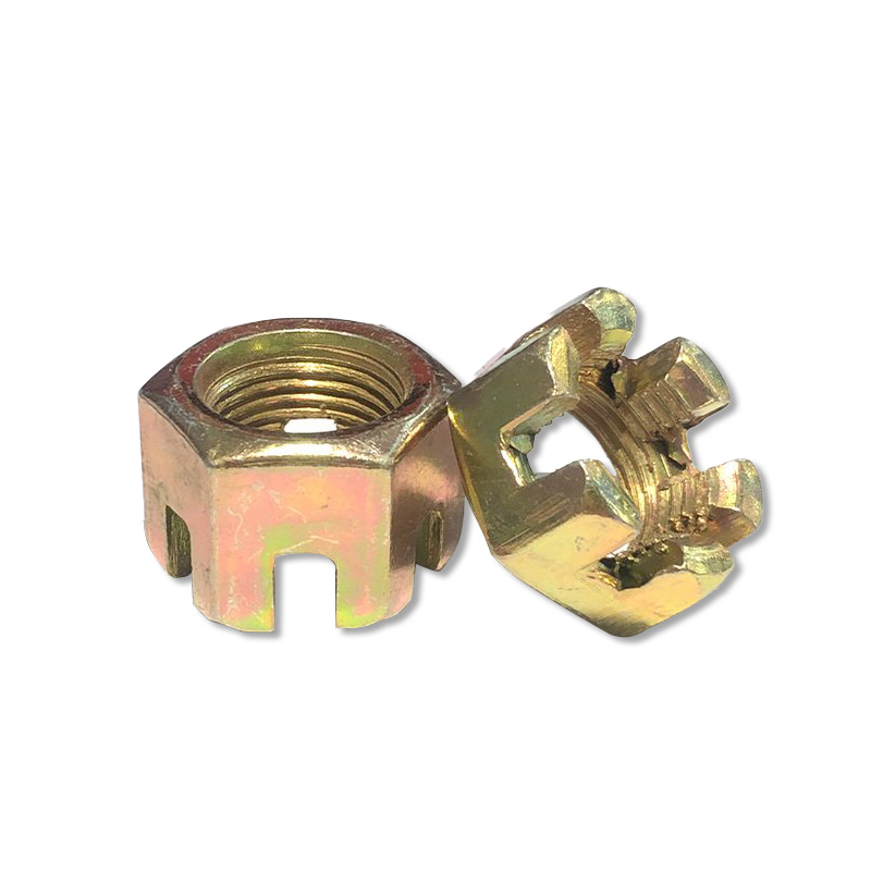 Surface treatment galvanized castle hex slotted nut