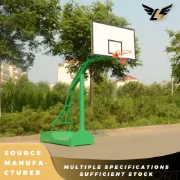 Mobile Double Curved Beam Basketball Stand
