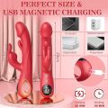 Vibrador de impulso de coelho com brinquedos para adultos com display LCD