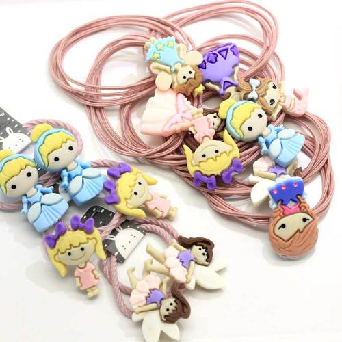 2019 Hot Sale Lovely Princess Hair Ties Elastic Hair Paardenstaart Houders Pigtail Houders Mode Haarring Haarband Accessoires