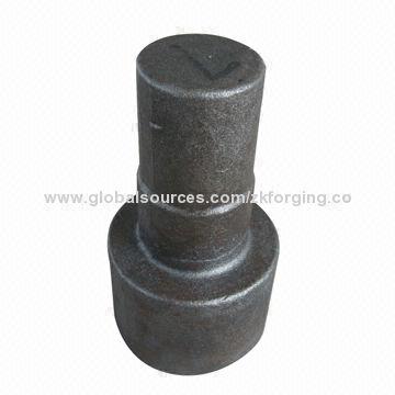Hot forged gear shaft, roll forging machine