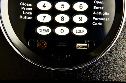 Small Hotel Safety Box: Dial Code Safe Box with Anti-Fire Protection