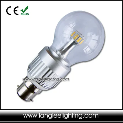 9W B22 LED Light Bulb Globe Clear or Frosted