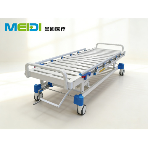 Adjustable Hospital Bed with Slatted Bed Surface