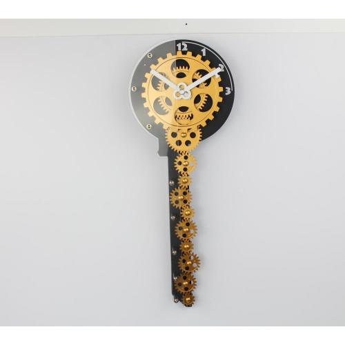 Key shape Gear Wall Clocks