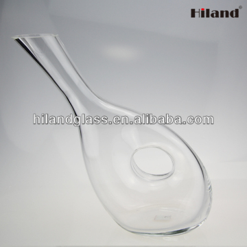 Promotional wholesale hand blown glass whisky decanter
