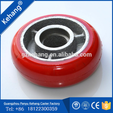 Kehang industrial 5"/6"/8 inch industrial alloy core pu casting wheel for trolley carts