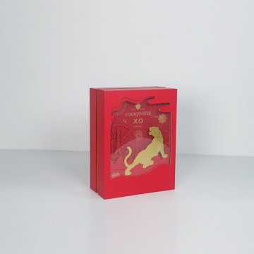 礼品包装的酒瓶礼品盒