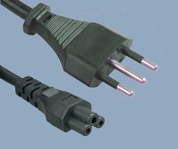 Italy Plug to IEC C5 Power Cord