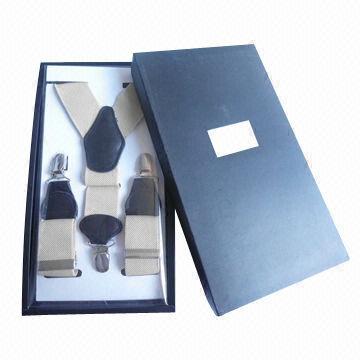 Spandex Suspender with Gift Box, Handmade, OEM Orders are Welcome