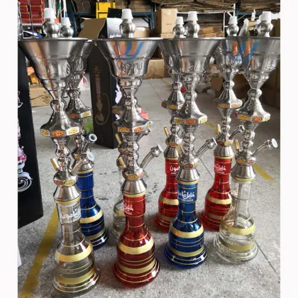 Shisha tobacco smoking khalil mamoon stainless steel hookah for lounge