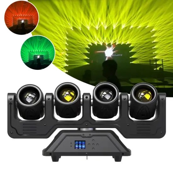 DTLT LED Stage Light - Moving Head Beam with LED Ring RGBW 4 in 1
