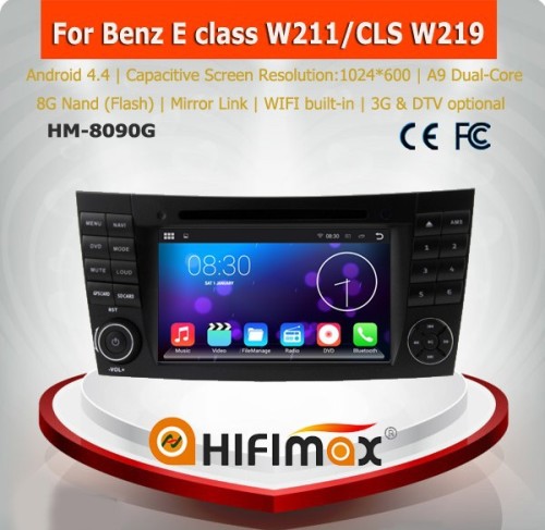 HIFIMAX Android 4.4.4 gps navigation for benz w211